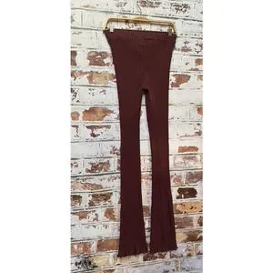 Zara | Pants & Jumpsuits | Nwot Zara Rust Ribbed Cotton
